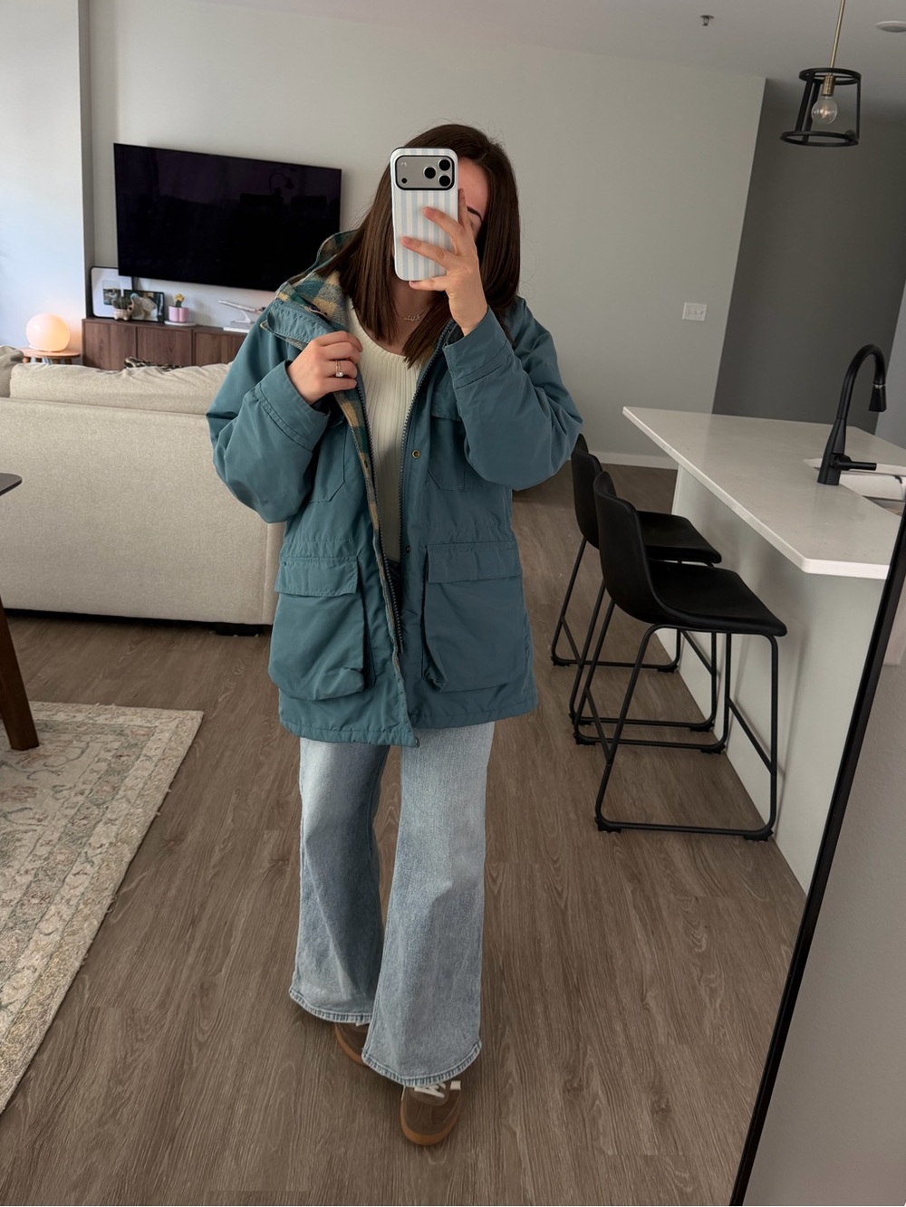LL Bean Baxter State Parka Wool Lined - Picture 8 of 8